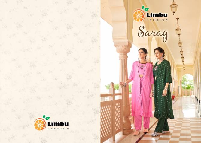 Limbu Sarag Fancy Stylish Party Wear Wholesale Kurti With Bottom Catalog